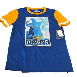 ALADDIN GENIE SHIRT KIDS MAGIC LAMP TEE TOP LARGE DISNEY NEW